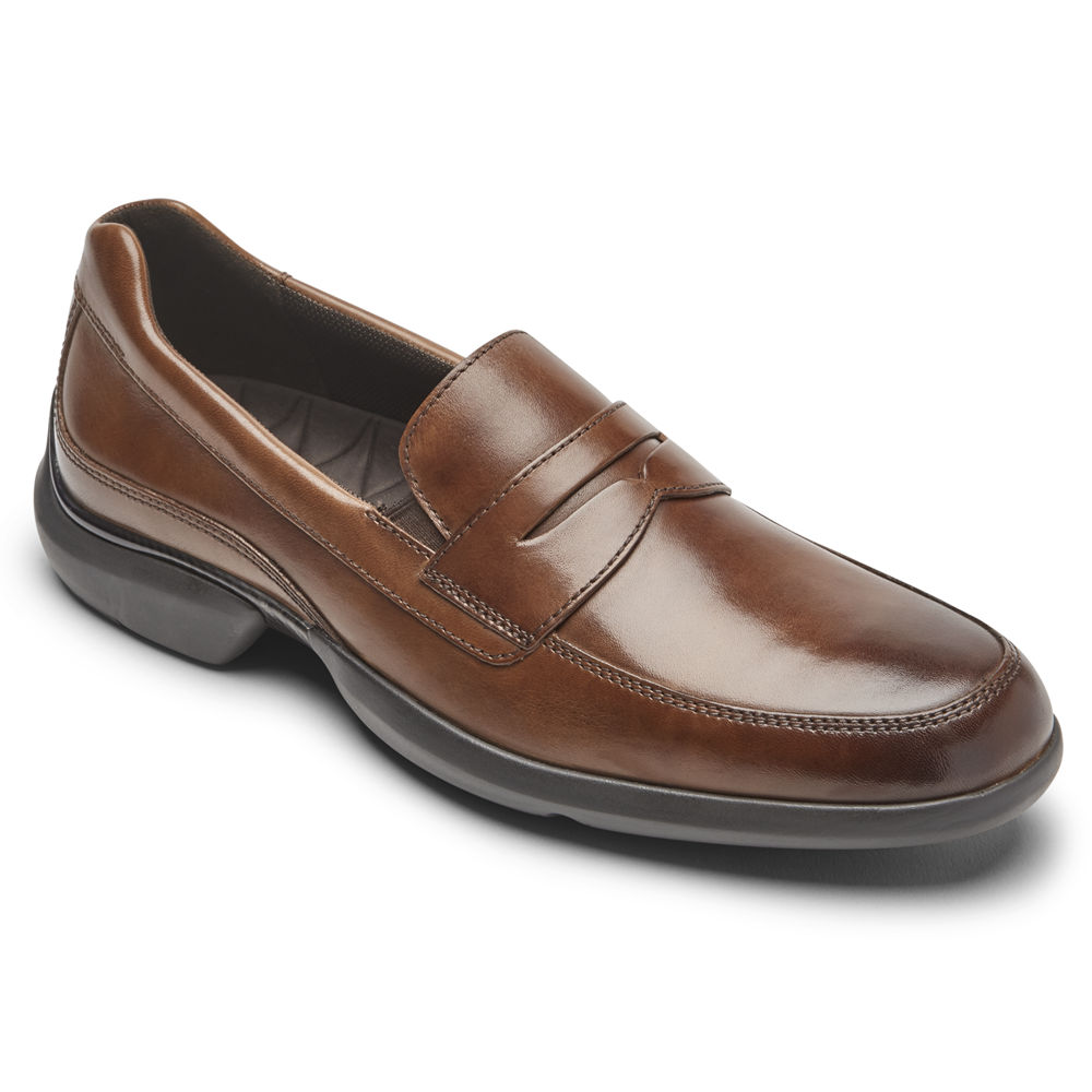 Rockport Mens Total Motion Advance Penny - Loafers Brown - HXD649185